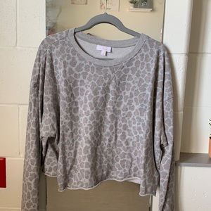 Printed Cropped Long Sleeve